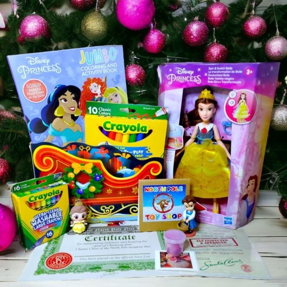 Disney Other - Disney Princess Belle 12-Piece Holiday Toy Pack - NWT! Incl FREE Items!